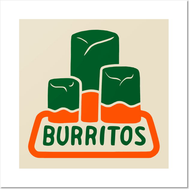 Burritos, the official food of drinking Jarritos!! Wall Art by HellraiserDesigns